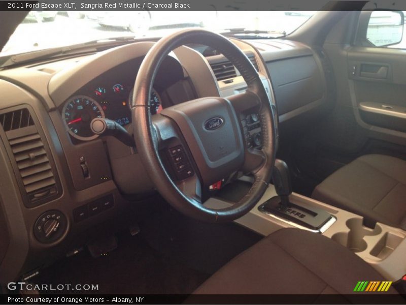 Sangria Red Metallic / Charcoal Black 2011 Ford Escape XLT