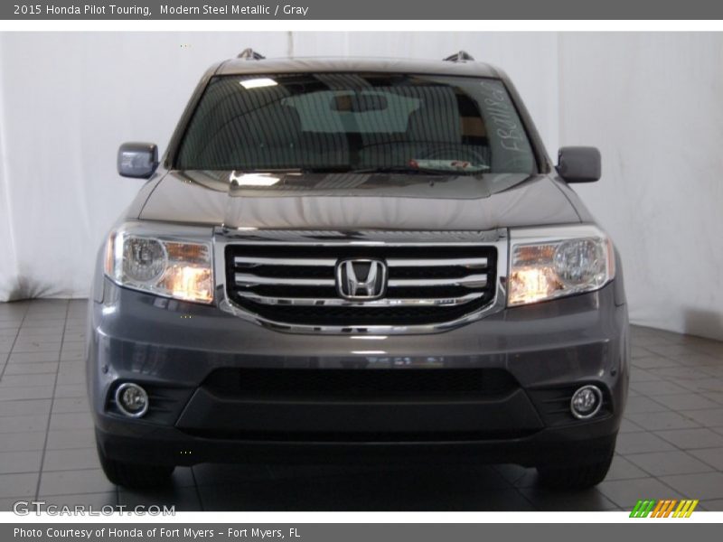 Modern Steel Metallic / Gray 2015 Honda Pilot Touring