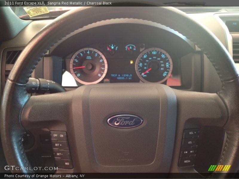 Sangria Red Metallic / Charcoal Black 2011 Ford Escape XLT