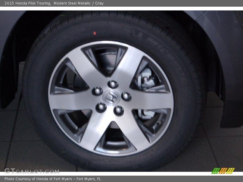 Modern Steel Metallic / Gray 2015 Honda Pilot Touring