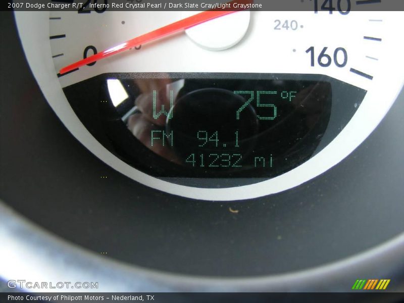 Inferno Red Crystal Pearl / Dark Slate Gray/Light Graystone 2007 Dodge Charger R/T