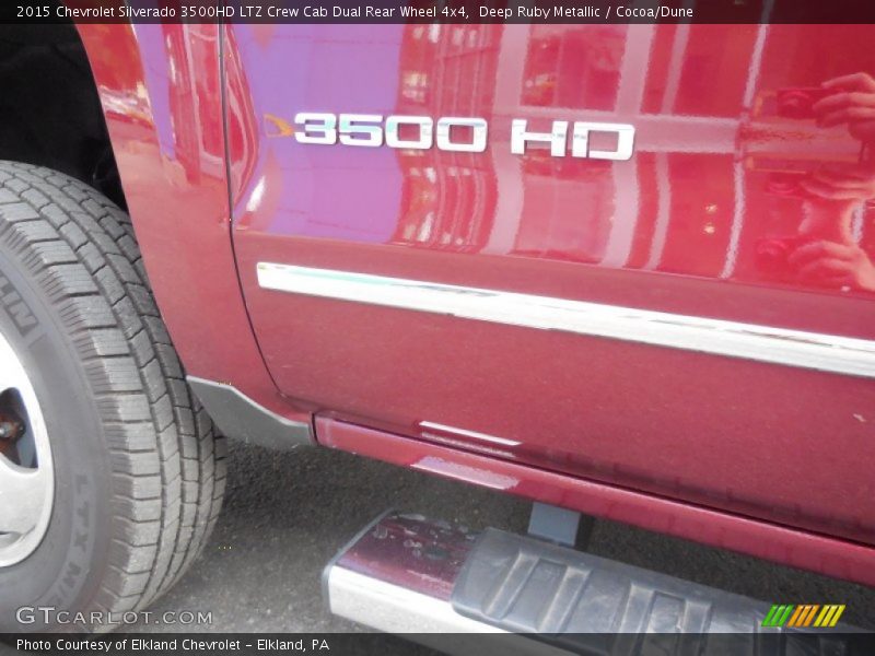 Deep Ruby Metallic / Cocoa/Dune 2015 Chevrolet Silverado 3500HD LTZ Crew Cab Dual Rear Wheel 4x4