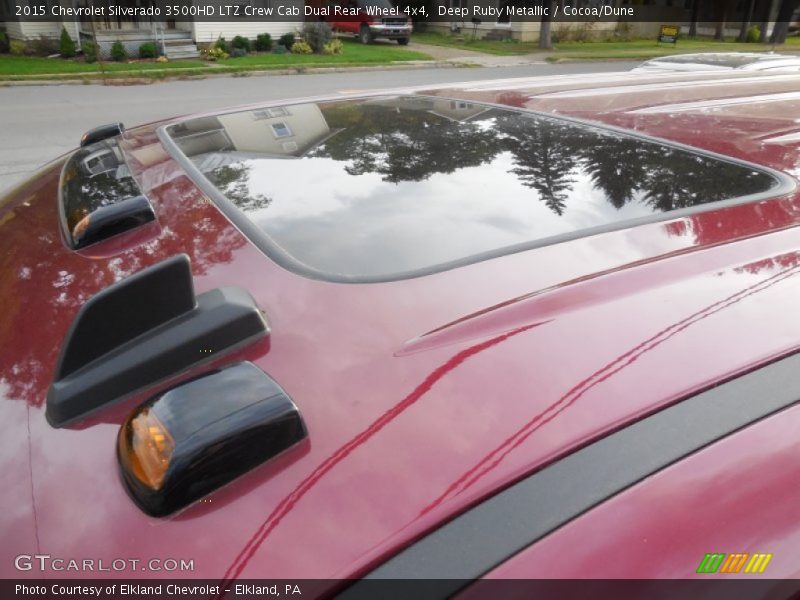 Deep Ruby Metallic / Cocoa/Dune 2015 Chevrolet Silverado 3500HD LTZ Crew Cab Dual Rear Wheel 4x4