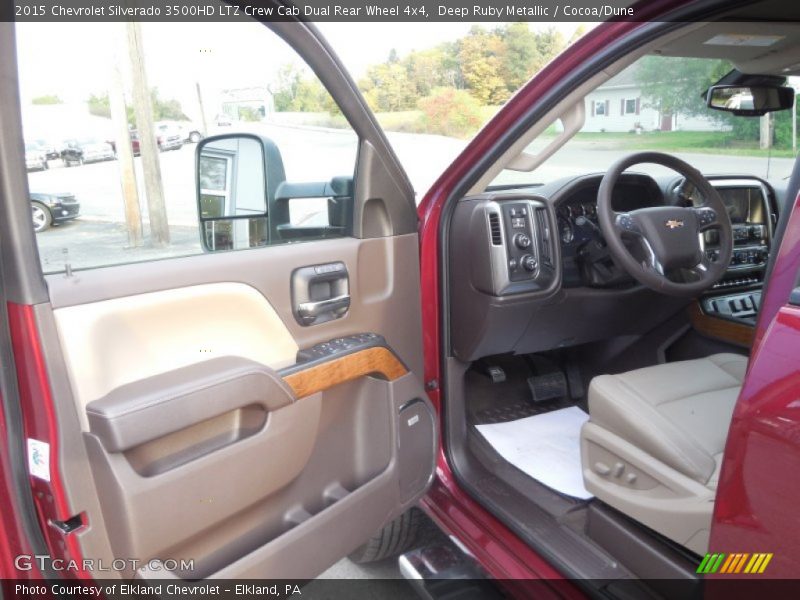 Deep Ruby Metallic / Cocoa/Dune 2015 Chevrolet Silverado 3500HD LTZ Crew Cab Dual Rear Wheel 4x4