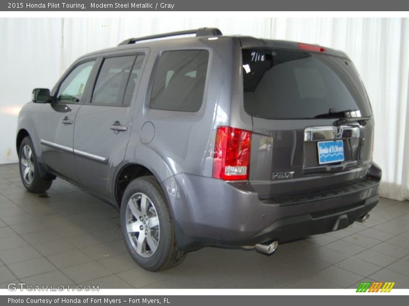 Modern Steel Metallic / Gray 2015 Honda Pilot Touring