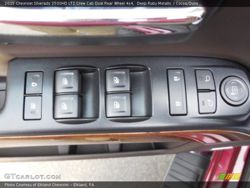 Deep Ruby Metallic / Cocoa/Dune 2015 Chevrolet Silverado 3500HD LTZ Crew Cab Dual Rear Wheel 4x4