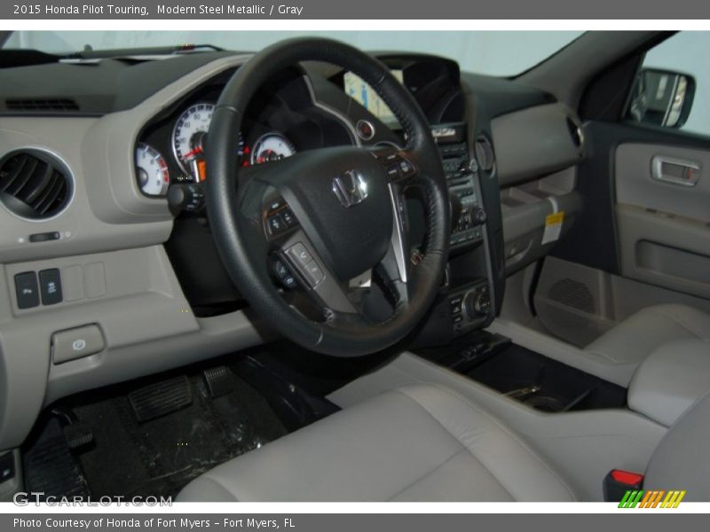 Modern Steel Metallic / Gray 2015 Honda Pilot Touring