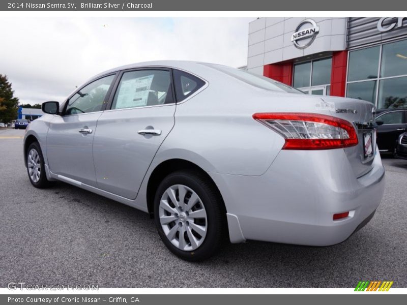 Brilliant Silver / Charcoal 2014 Nissan Sentra SV