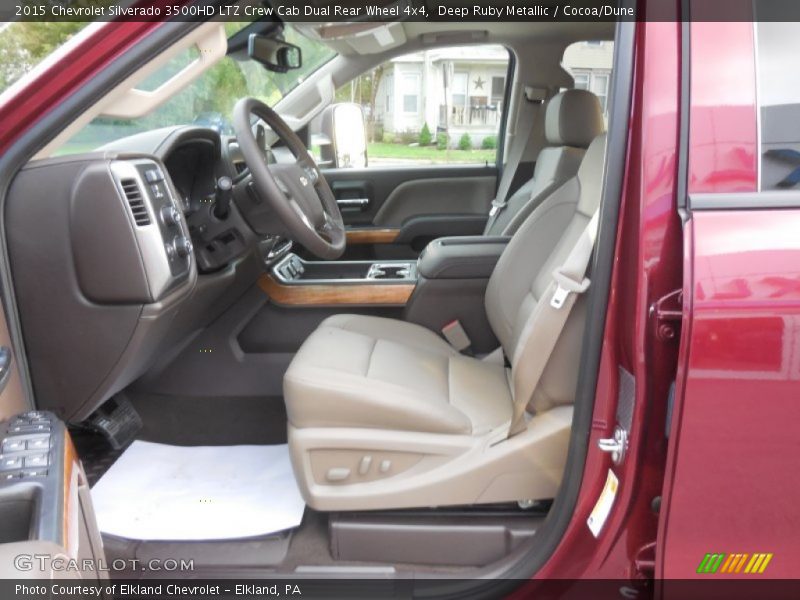  2015 Silverado 3500HD LTZ Crew Cab Dual Rear Wheel 4x4 Cocoa/Dune Interior