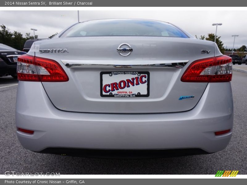 Brilliant Silver / Charcoal 2014 Nissan Sentra SV