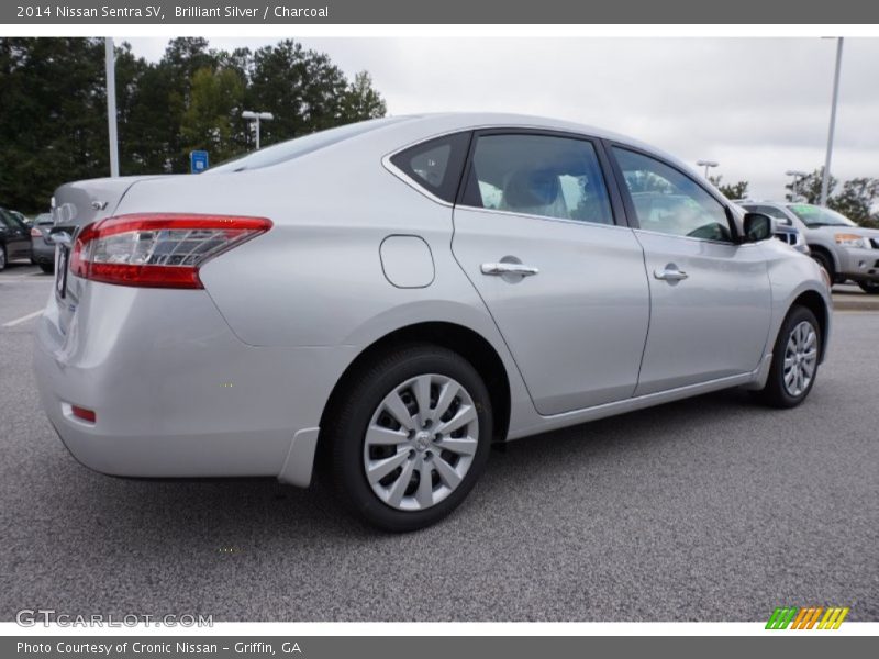 Brilliant Silver / Charcoal 2014 Nissan Sentra SV