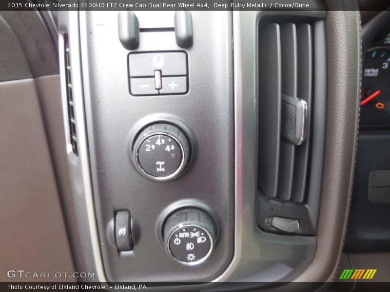 Deep Ruby Metallic / Cocoa/Dune 2015 Chevrolet Silverado 3500HD LTZ Crew Cab Dual Rear Wheel 4x4