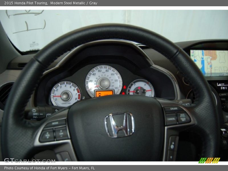 Modern Steel Metallic / Gray 2015 Honda Pilot Touring