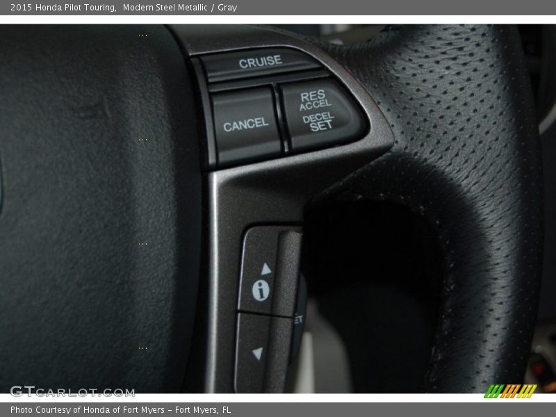 Modern Steel Metallic / Gray 2015 Honda Pilot Touring