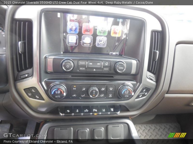 Deep Ruby Metallic / Cocoa/Dune 2015 Chevrolet Silverado 3500HD LTZ Crew Cab Dual Rear Wheel 4x4