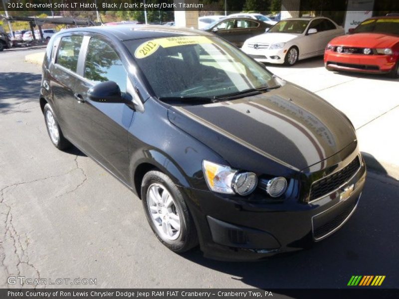Black / Dark Pewter/Dark Titanium 2012 Chevrolet Sonic LT Hatch