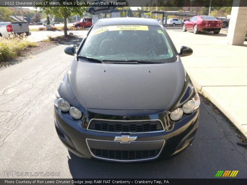 Black / Dark Pewter/Dark Titanium 2012 Chevrolet Sonic LT Hatch