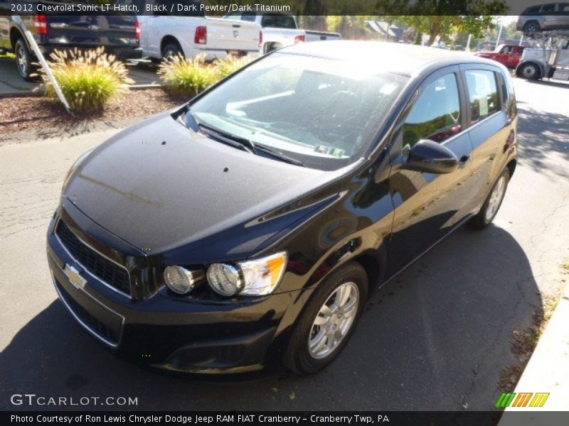 Black / Dark Pewter/Dark Titanium 2012 Chevrolet Sonic LT Hatch