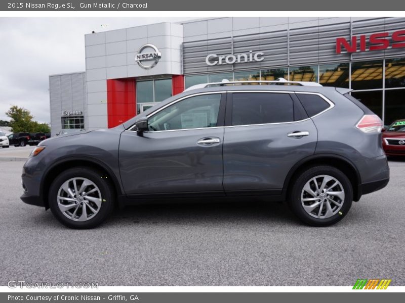 Gun Metallic / Charcoal 2015 Nissan Rogue SL