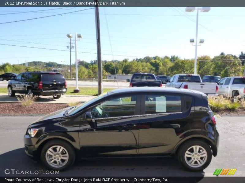 Black / Dark Pewter/Dark Titanium 2012 Chevrolet Sonic LT Hatch