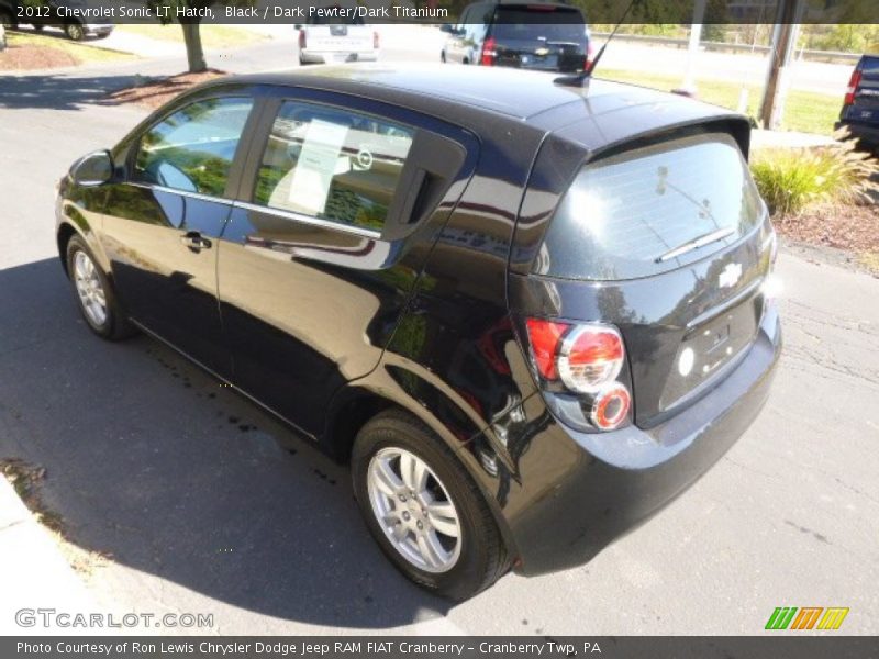 Black / Dark Pewter/Dark Titanium 2012 Chevrolet Sonic LT Hatch