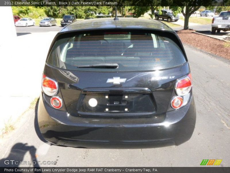 Black / Dark Pewter/Dark Titanium 2012 Chevrolet Sonic LT Hatch