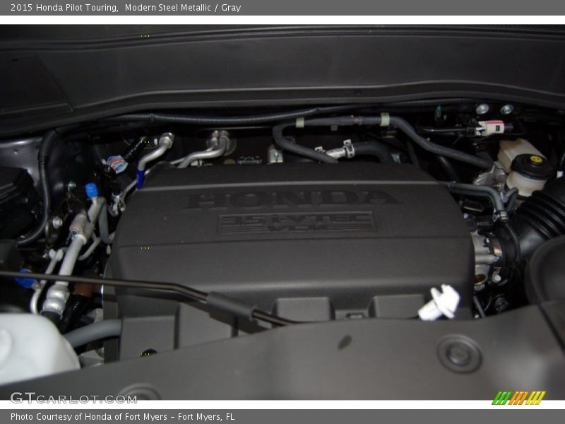Modern Steel Metallic / Gray 2015 Honda Pilot Touring