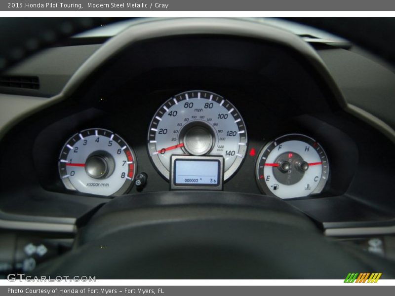 Modern Steel Metallic / Gray 2015 Honda Pilot Touring
