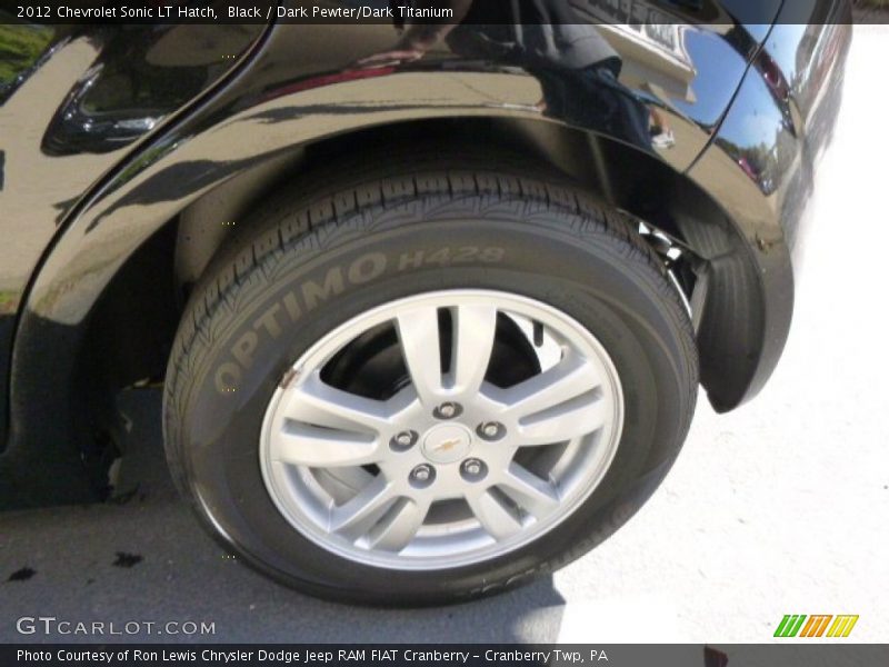 Black / Dark Pewter/Dark Titanium 2012 Chevrolet Sonic LT Hatch