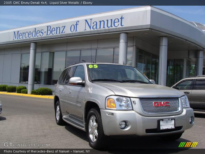 Liquid Silver Metallic / Ebony 2005 GMC Envoy Denali 4x4