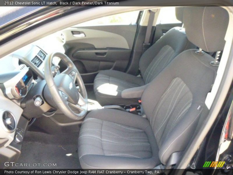 Black / Dark Pewter/Dark Titanium 2012 Chevrolet Sonic LT Hatch