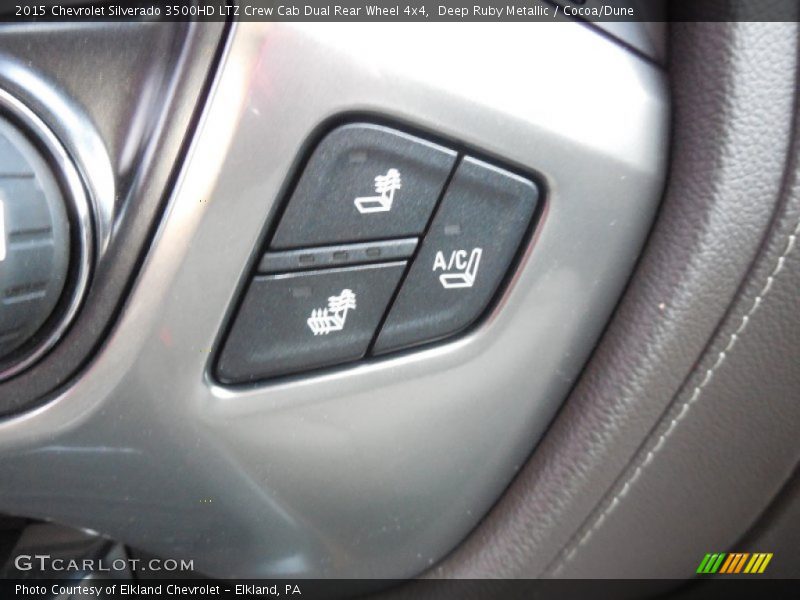 Deep Ruby Metallic / Cocoa/Dune 2015 Chevrolet Silverado 3500HD LTZ Crew Cab Dual Rear Wheel 4x4