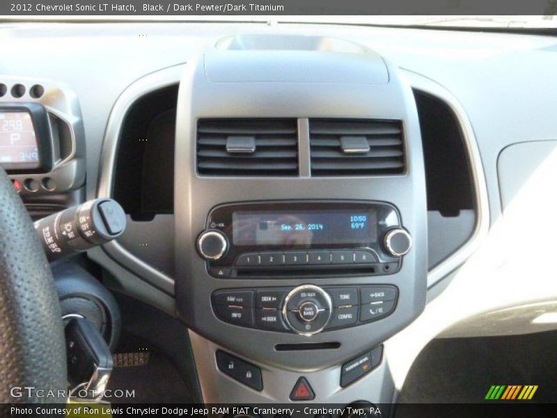 Black / Dark Pewter/Dark Titanium 2012 Chevrolet Sonic LT Hatch