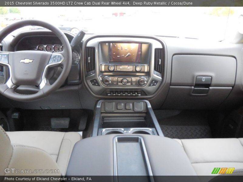 Deep Ruby Metallic / Cocoa/Dune 2015 Chevrolet Silverado 3500HD LTZ Crew Cab Dual Rear Wheel 4x4