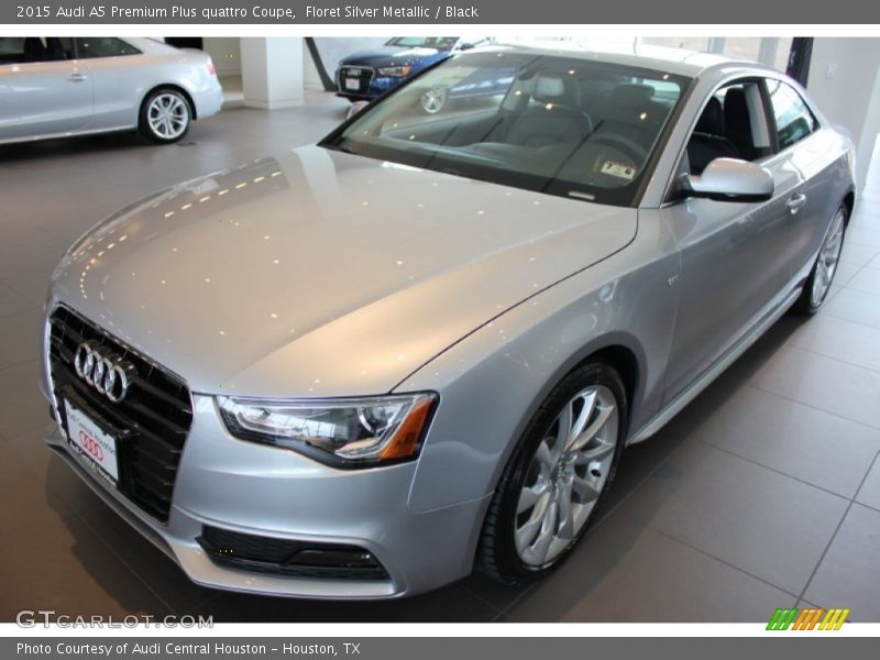 Floret Silver Metallic / Black 2015 Audi A5 Premium Plus quattro Coupe