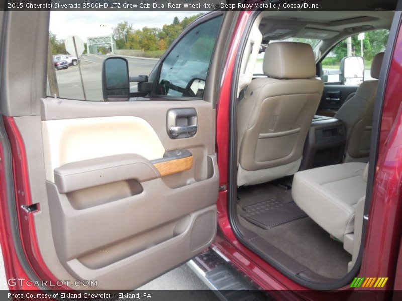 Deep Ruby Metallic / Cocoa/Dune 2015 Chevrolet Silverado 3500HD LTZ Crew Cab Dual Rear Wheel 4x4