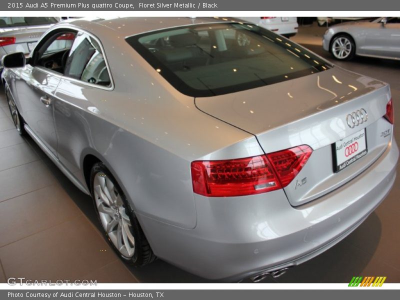 Floret Silver Metallic / Black 2015 Audi A5 Premium Plus quattro Coupe