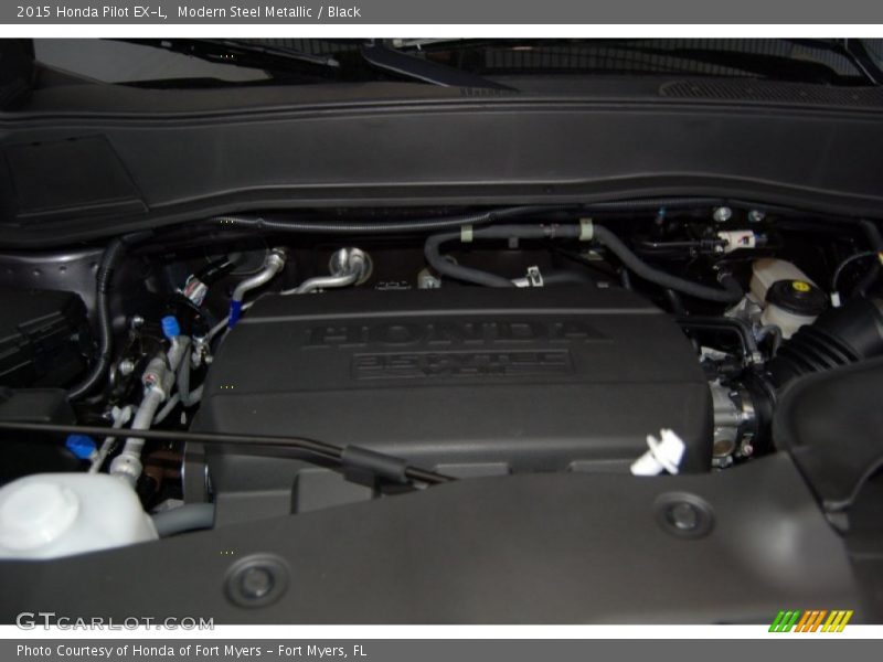 Modern Steel Metallic / Black 2015 Honda Pilot EX-L