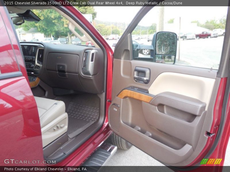 Deep Ruby Metallic / Cocoa/Dune 2015 Chevrolet Silverado 3500HD LTZ Crew Cab Dual Rear Wheel 4x4