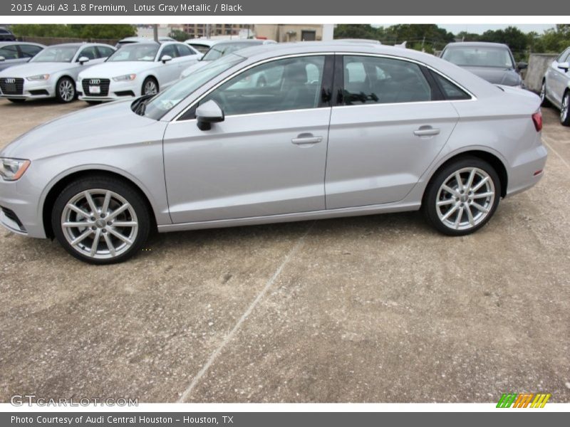 Lotus Gray Metallic / Black 2015 Audi A3 1.8 Premium