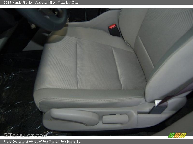 Alabaster Silver Metallic / Gray 2015 Honda Pilot LX