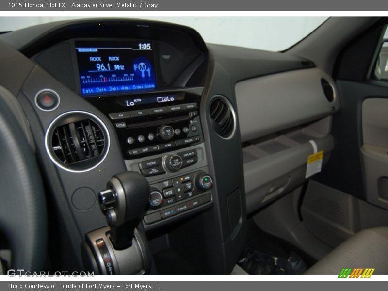 Alabaster Silver Metallic / Gray 2015 Honda Pilot LX