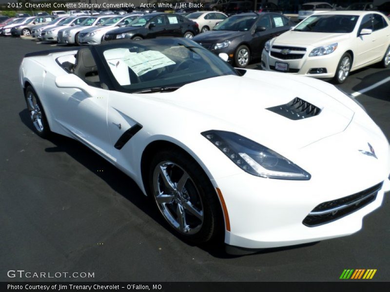 Arctic White / Jet Black 2015 Chevrolet Corvette Stingray Convertible