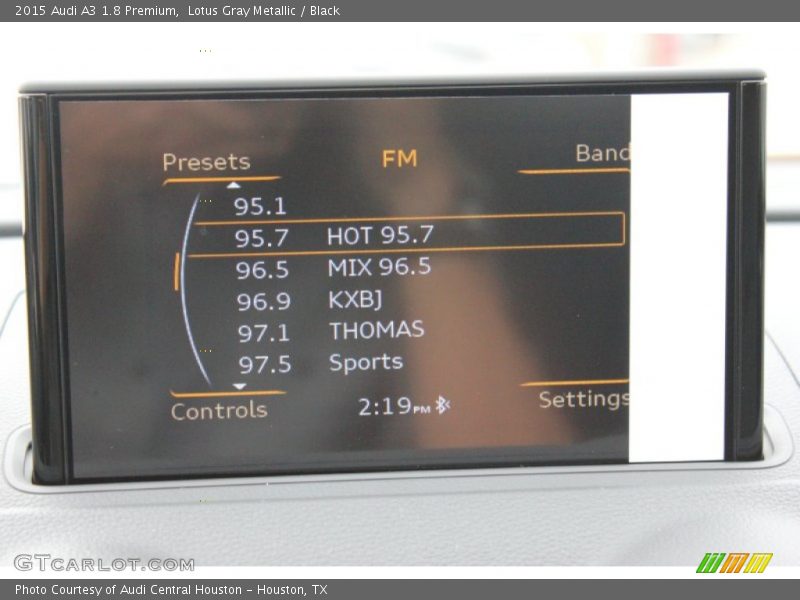 Lotus Gray Metallic / Black 2015 Audi A3 1.8 Premium