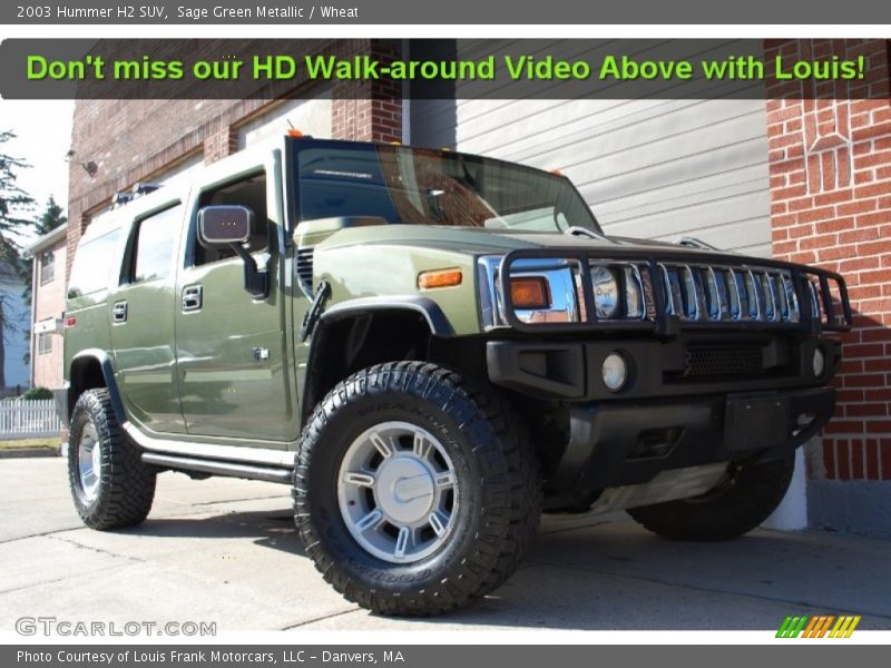 Sage Green Metallic / Wheat 2003 Hummer H2 SUV