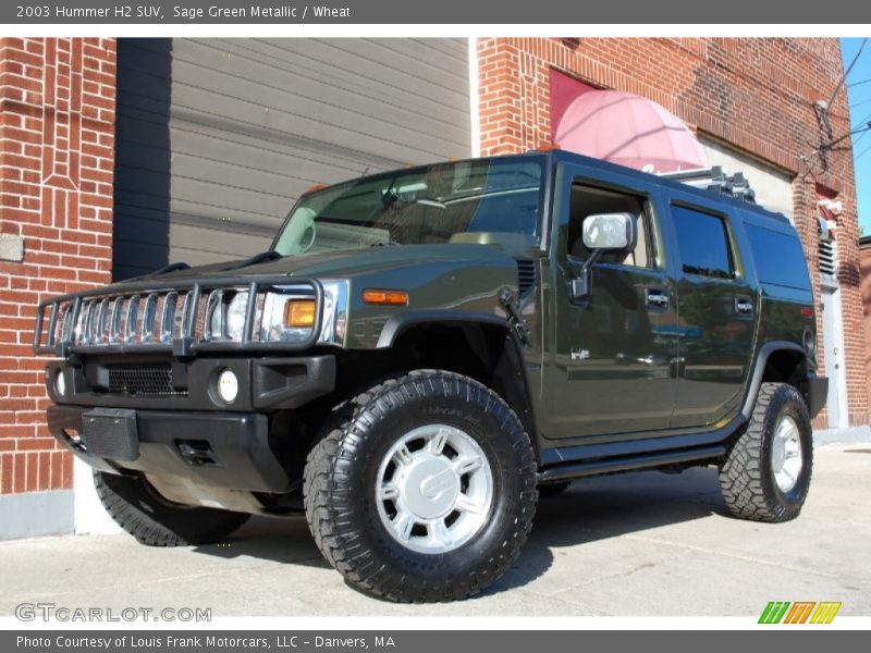 Sage Green Metallic / Wheat 2003 Hummer H2 SUV