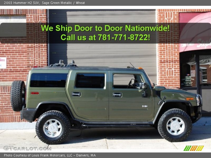 Sage Green Metallic / Wheat 2003 Hummer H2 SUV