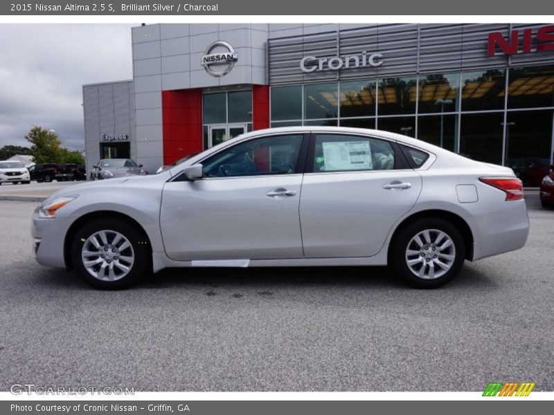 Brilliant Silver / Charcoal 2015 Nissan Altima 2.5 S