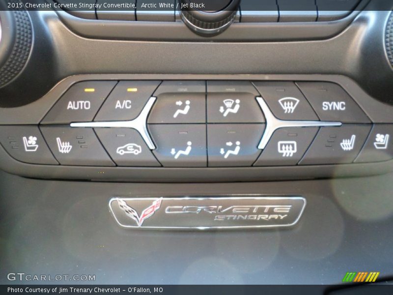Controls of 2015 Corvette Stingray Convertible