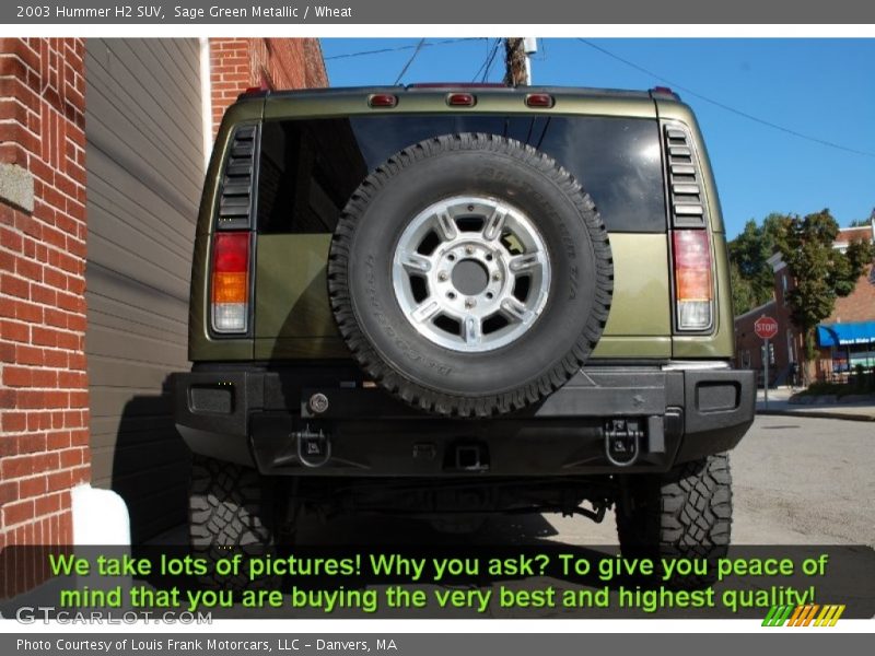 Sage Green Metallic / Wheat 2003 Hummer H2 SUV